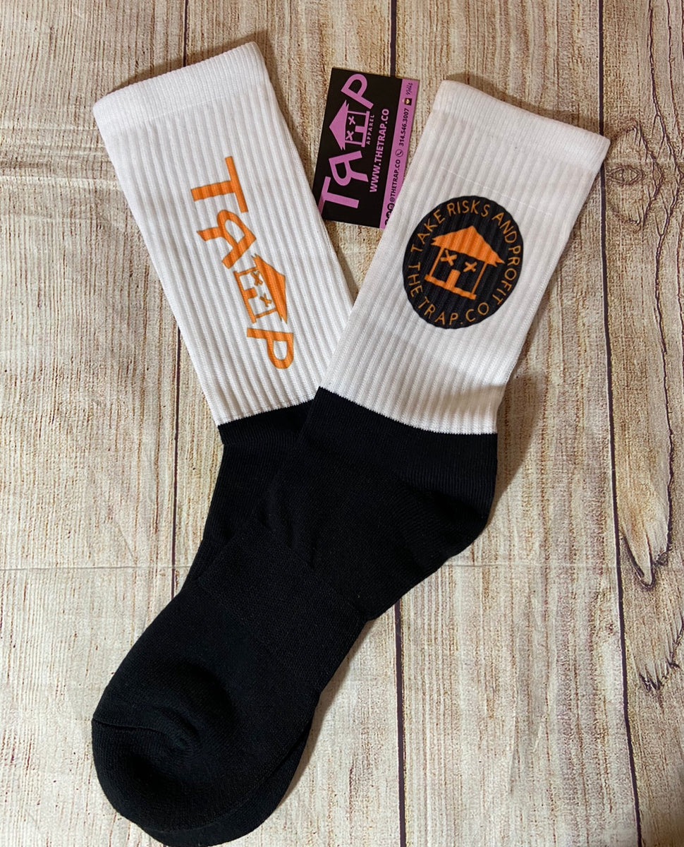 TRAP SOCKS - Orange – TheTrap.Co